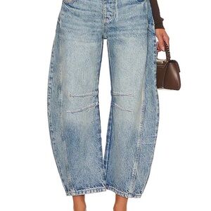 Free people barrel jeans 28